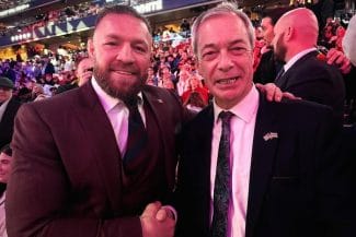 conor.jpg - Știri de azi Știri de azi | Conor McGregor a fost prezent la ultimul miting al lui Donald Trump înainte de învestitură. El s-a fotografiat alături de Nigel Farage – FOTO, VIDEO - Știri de azi |