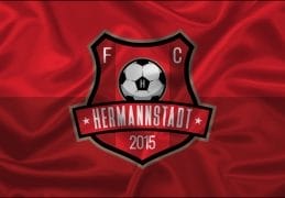 FC Hermannstadt emblemă oficială victorie scor 3-0