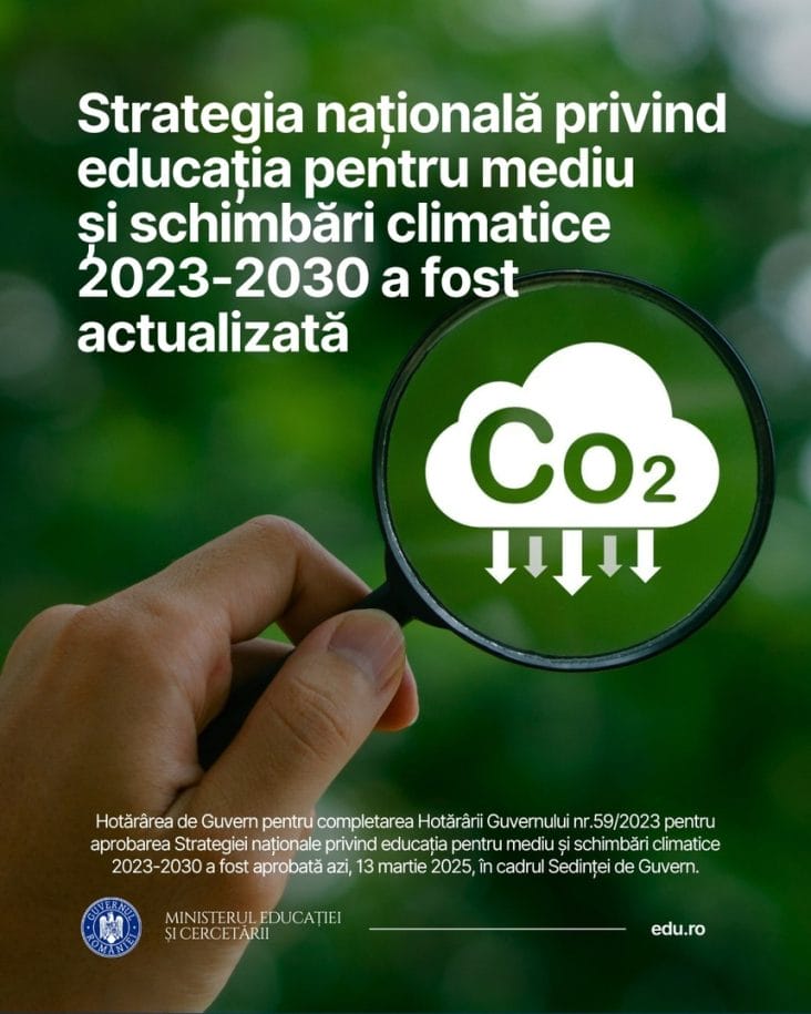 Știri de azi | Ministerul Educaţiei: Educaţia pentru mediu şi schimbări climatice devine o prioritate / Strategia naţională privind educaţia pentru mediu şi schimbări climatice 2023-2030, completată de Guvern - Știri de azi | 