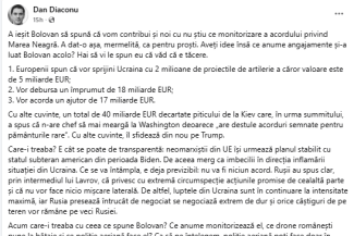 Dan Diaconu Bolovan - Știri de azi Știri de azi | Dezvăluiri controversate: Bolovan și implicarea României în acordul Mării Negre, sub lupa criticului Dan Diaconu - Știri de azi | Dan Diaconu criticând politica externă a României