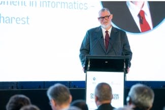 Știri de azi | ICI București – Lider al Inovației Digitale în România și Gazda Digital Innovation Summit Bucharest 2025 - Știri de azi | Adrian-Victor Vevera, Director General ICI București, susține un discurs despre transformarea digitală și lansarea DISB2025.