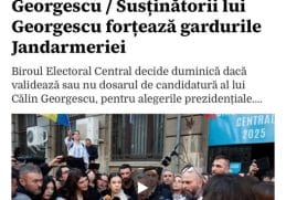 imagine preluata dintr-un articol de presa care face referire la respingerea BEC a dosarului de candidatura a lui Calin Georgescu