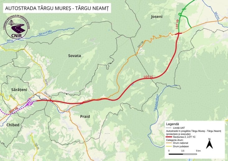 autostrada-targu-mures-targu-neamt-lot-1.jpg - Știri de azi Știri de azi | CNIR: Zece oferte au fost depuse la contractul pentru supervizarea lucrărilor privind construcţia lotului 1C Sărăţeni-Joseni al Autostrăzii Unirii - Știri de azi |
