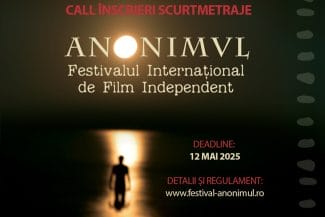 Știri de azi | Festivalul Internaţional de Film ANONIMUL – Cineaştii români îşi pot înscrie proiectele pentru competiţiile de scurtmetraj până la 12 mai - Știri de azi | 