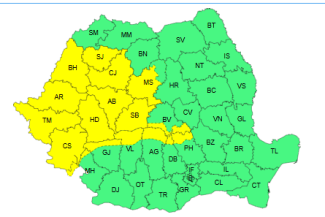 Știri de azi | Meteorologii au prelungit valabilitatea avertizărilor până luni după-amiază – Instabilitate atmosferică, ploi însemnate cantitativ, vânt şi răcire a vremii - Știri de azi | 