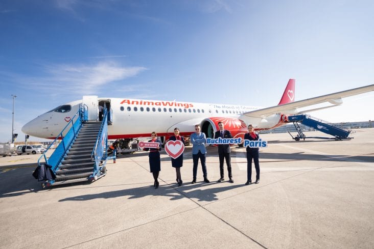 Știri de azi | AnimaWings are zboruri către Paris, Oradea şi Iaşi. Zborurile vor fi operate cu noile aeronave Airbus A220 intrate în flota companiei - Știri de azi | 