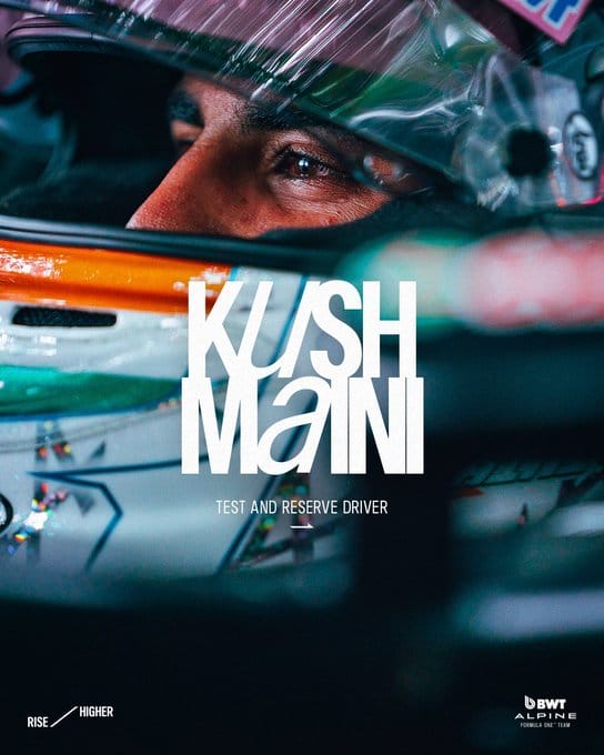 kush-mani.jpg - Știri de azi Știri de azi | Formula 1: Indianul Kush Maini, al patrulea pilot de rezervă la echipa Alpine - Știri de azi |