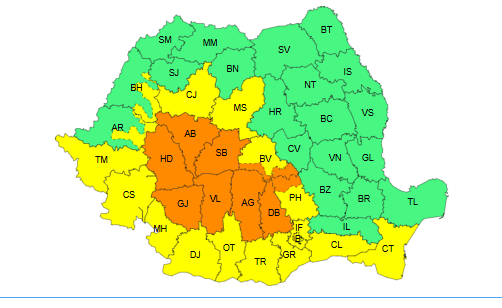 Știri de azi | Vremea se strică şi mai mult – A fost emis cod galben şi cod portocaliu de furtuni / Vremea se răceşte semnificativ, de sâmbătă seară / În unele zone, minimele scad din nou sub zero grade – HARTA - Știri de azi | 