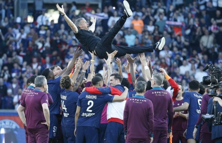 enrique-tw-psg.jpg - Știri de azi Știri de azi | UPDATE – PSG, campioana Franţei pentru a 13-a oară. Mai sunt şase etape până la finalul sezonului / Luis Enrique: E o mare onoare faptul că altor suporteri, care nu sunt fani PSG, le place stilul nostru de joc - Știri de azi |