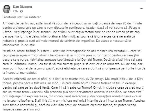 fronturile statului subteran jpg - Știri de azi Știri de azi | Analiză Dan Diaconu: Fronturile Statului Subteran și Echilibrul Fragil al Politicii Globale - Știri de azi | Dan Diaconu prezintă o analiză critică asupra politicii globale, cu accent pe influența liderilor Donald Trump și Volodimir Zelensky