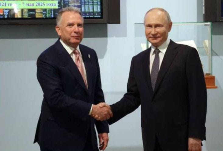 putin-witkoff-tw.png - Știri de azi Știri de azi | Emisarul lui Trump, Steve Witkoff, anunţă că Putin vrea o ”pace durabilă” şi că este ”pe cale să apară” un acord de pace în Războiul din Ucraina. ”Oportunităţile comerciale” dintre SUA şi Rusia fac parte din negocieri şi ar putea ”aduce o adevărată stabil - Știri de azi |