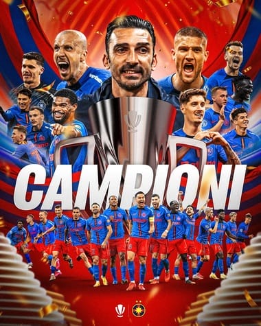 fcsb-campiona-fb-superliga-romania.jpg - Știri de azi Știri de azi | UPDATE – FCSB este din nou campioana României, după ce CFR Cluj a obţinut doar o remiză cu Universitatea Craiova / Mesajul lui Becali - Știri de azi |