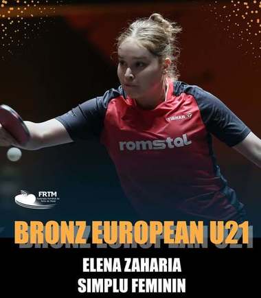 Știri de azi | Tenis de masă: Elena Zaharia a obţinut bronzul la simplu feminin la CE U21. Ea este campioană europeană la dublu mixt - Știri de azi | 