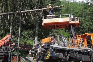 Știri de azi | UPDATE – Traficul feroviar, întrerupt între Sinaia şi Buşteni după ce un copac a căzut pe firele electrice/ Circulaţia trenurilor, reluată pe un fir – FOTO - Știri de azi | 