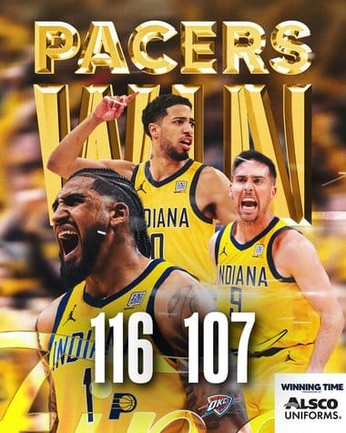 Știri de azi | Finala NBA: Indiana Pacers a învins Oklahoma City Thunder, scor 116-107 şi conduce la general cu 2-1 - Știri de azi | 