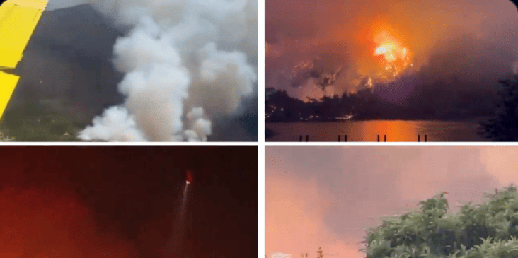 Știri de azi | VIDEO O celebră insulă grecească este cuprinsă de flăcări – Au fost evacuate 16 sate - Știri de azi | 