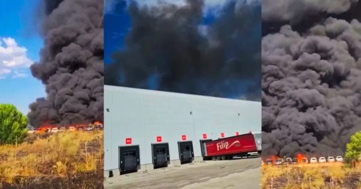 media-175120837259737600jpg - Știri de azi Știri de azi | Alertă – VIDEO Incendiu violent la un parc logistic de pe A1: A fost emis mesaj Ro-Alert - Știri de azi |