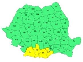 Știri de azi | Cod galben de caniculă în judeţele Dolj, Olt, Teleorman şi Giurgiu/ Luni, va fi Cod portocaliu de caniculă şi disconfort termic accentuat, în cinci judeţe unde vor fi temperaturi de 37-40 de grade, şi Cod galben în alte 15 judeţe şi în Capitală - Știri de azi | 