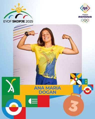 fotejpg - Știri de azi Știri de azi | Ana Maria Dogan a adus prima medalie pentru România la Festivalului Olimpic al Tineretului European de la Skopje. Sportiva împlineşte astăzi 17 ani - Știri de azi |