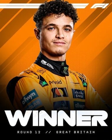 Știri de azi | Formula 1: Victorie acasă pentru Lando Norris. El a câştigat Grand Prix-ul Marii Britanii de la Silverstone / Ce performanţă a reuşit Nico Hulkenberg - Știri de azi | 