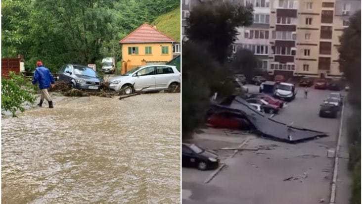 Știri de azi | VIDEO Furtunile au făcut prăpăd în țară. 5 persoane care participau la un eveniment Radio Zu au ajuns la spital. Au fost smulse acoperișuri și stâlpi căzuți - Știri de azi | 