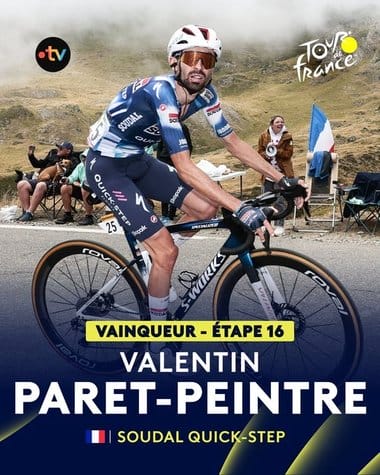 valentinjpg - Știri de azi Știri de azi | Francezul Valentin Paret-Peintre a câştigat etapa a 16-a a Turului Franţei - Știri de azi |