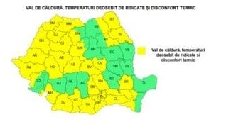 cod-galben-4-sept-25jpg - Știri de azi Știri de azi | Cod galben de temperaturi deosebit de ridicate, în Maramureş, Crişana, Banat, Muntenia, Transilvania, în jumătatea nordică a Moldovei, în sudul şi vestul Olteniei şi în sud-vestul Dobrogei/ Vineri, canicula se va intensifica în Banat şi Crişana - Știri de azi |
