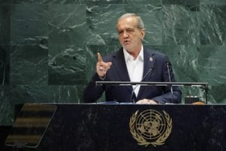 onu-masoud-pezeshkian-reut-lefjpg - Știri de azi Știri de azi | ”Iranul nu a căutat niciodată şi nu va căuta niciodată să fabrice o bombă atomică”, dă asigurări preşedintele iranian Massoud Pezeshkian la tribuna ONU - Știri de azi |