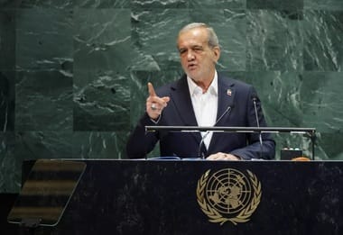 Știri de azi | ”Iranul nu a căutat niciodată şi nu va căuta niciodată să fabrice o bombă atomică”, dă asigurări preşedintele iranian Massoud Pezeshkian la tribuna ONU - Știri de azi | 