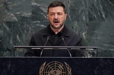 onu-zelenski-ap1jpg - Știri de azi Știri de azi | Zelenski acuză Rusia de faptul că-şi foloseşte ”flota fantomă” pentru a lansa drone în Europa şi cere închiderea Mării Baltice şi ”altor mări” acestei flote. 300.000 de ruşi în beznă după un atac cu rachetă vizând o centrală electrică la Belgorod - Știri de azi |