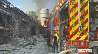 zaporojie-tabara-tw2jpg - Știri de azi Știri de azi | Război în Ucraina – Agenţia Internaţională pentru Energie Atomică anunţă că au fost raportate bombardamente în apropierea centralei nucleare din Zaporojie - Știri de azi |