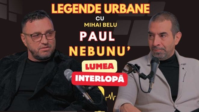 Paul Nebunu’ și Mihai Belu în podcastul Legende Urbane discutând despre lumea interlopă a anilor ’90