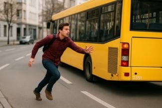 persoana-care-alearga-dupa-autobuz-chatgptjpg - Știri de azi Știri de azi | „Slovaci, nu vă faceţi griji, aveţi voie să alergaţi după autobuz!” Poliţia slovacă vine cu precizări după o modificare controversată a codului rutier - Știri de azi |