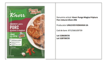 Știri de azi | Produse Delikat şi Knorr, retrase din Metro şi Selgros, întrucât pot conţine particule metalice şi de cauciuc - Știri de azi | 