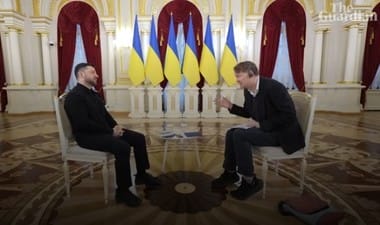 interviu-zelenski-guardianjpg - Știri de azi Știri de azi | Vololdimir Zelenski spune că nu se teme de Donald Trump şi dă asigurări că are o relaţie bună cu preşedintele american. El avertizează că Europa ar putea fi atacată de Putin înainte de încheierea războiului din Ucraina - Știri de azi |