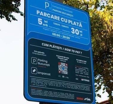 parkingjpg - Știri de azi Știri de azi | Poliţia Capitalei: Au fost depistate persoanele care au lipit, pe panourile pentru plata parcării în Sectorul 1, stickere cu coduri QR diferite de cele originale ca să înşele cetăţenii - Știri de azi |