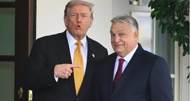 trump-orban-afpjpg - Știri de azi Știri de azi | Trump anunţă că se gândeşte, în timpul unei vizite a lui Orban la Casa Albă, să acorde o derogare Ungariei de la sancţiunile impuse de către SUA hidrocarburilor ruseşti - Știri de azi |