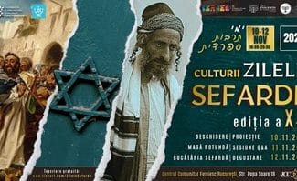 Știri de azi | Festivalul Zilele Culturii Sefarde va avea loc între 10 şi 12 noiembrie, la Bucureşti - Știri de azi | 